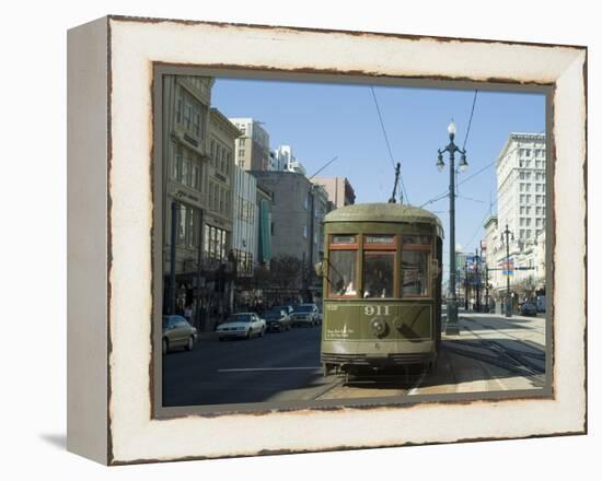 St. Charles Streetcar, New Orleans, Louisiana, USA-Ethel Davies-Framed Premier Image Canvas