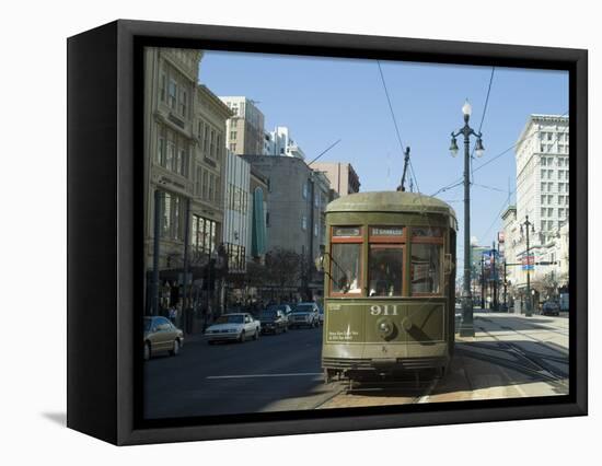 St. Charles Streetcar, New Orleans, Louisiana, USA-Ethel Davies-Framed Premier Image Canvas