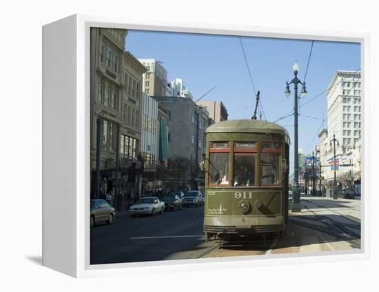 St. Charles Streetcar, New Orleans, Louisiana, USA-Ethel Davies-Framed Premier Image Canvas