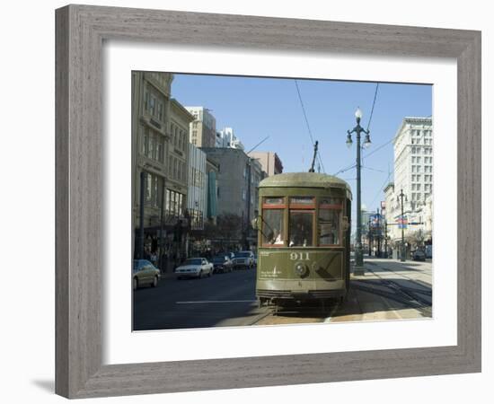 St. Charles Streetcar, New Orleans, Louisiana, USA-Ethel Davies-Framed Photographic Print