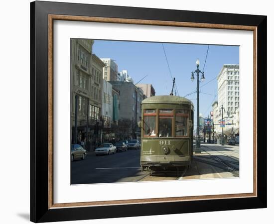 St. Charles Streetcar, New Orleans, Louisiana, USA-Ethel Davies-Framed Photographic Print