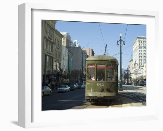 St. Charles Streetcar, New Orleans, Louisiana, USA-Ethel Davies-Framed Photographic Print