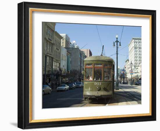 St. Charles Streetcar, New Orleans, Louisiana, USA-Ethel Davies-Framed Photographic Print