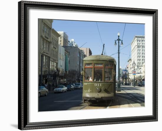 St. Charles Streetcar, New Orleans, Louisiana, USA-Ethel Davies-Framed Photographic Print