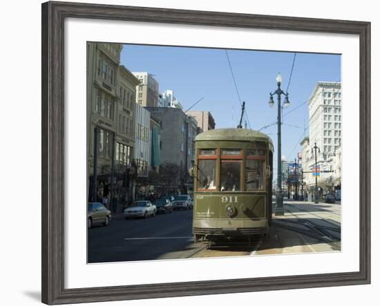 St. Charles Streetcar, New Orleans, Louisiana, USA-Ethel Davies-Framed Photographic Print