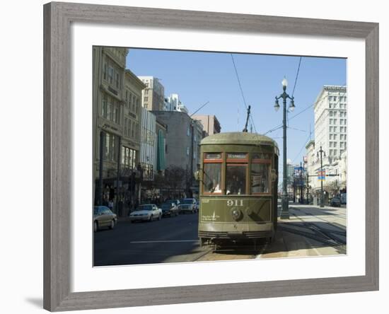 St. Charles Streetcar, New Orleans, Louisiana, USA-Ethel Davies-Framed Photographic Print