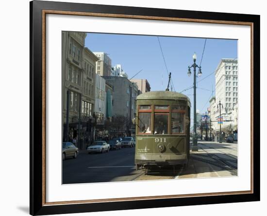 St. Charles Streetcar, New Orleans, Louisiana, USA-Ethel Davies-Framed Photographic Print