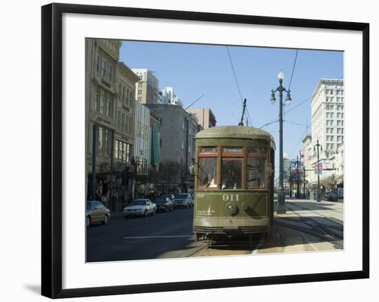 St. Charles Streetcar, New Orleans, Louisiana, USA-Ethel Davies-Framed Photographic Print