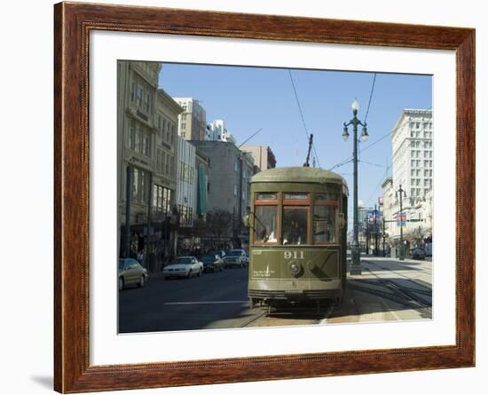 St. Charles Streetcar, New Orleans, Louisiana, USA-Ethel Davies-Framed Photographic Print