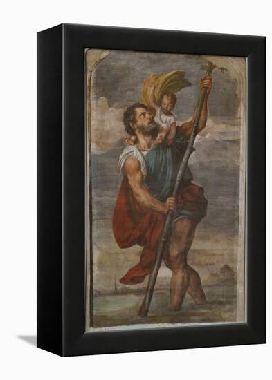 St. Christopher, 1523-24-Titian (Tiziano Vecelli)-Framed Premier Image Canvas