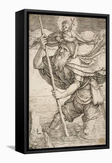 St. Christopher, C.1521-Lucas van Leyden-Framed Premier Image Canvas