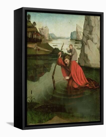 St. Christopher Carrying the Christ Child-Konrad Witz-Framed Premier Image Canvas