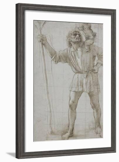 St. Christopher with the Infant Jesus, c. 1490-Donato Bramante-Framed Giclee Print