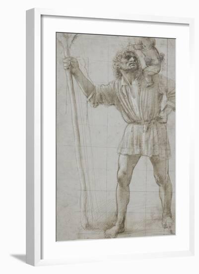 St. Christopher with the Infant Jesus, c. 1490-Donato Bramante-Framed Giclee Print