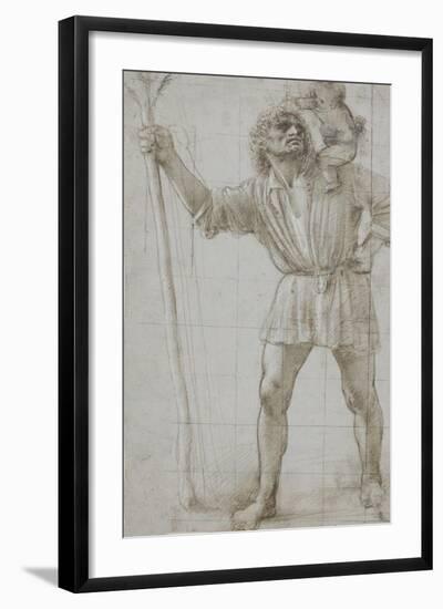 St. Christopher with the Infant Jesus, c. 1490-Donato Bramante-Framed Giclee Print