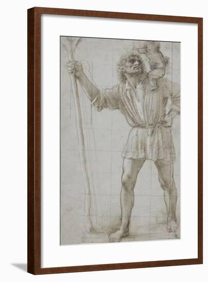 St. Christopher with the Infant Jesus, c. 1490-Donato Bramante-Framed Giclee Print