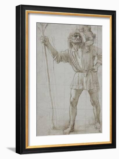 St. Christopher with the Infant Jesus, c. 1490-Donato Bramante-Framed Giclee Print