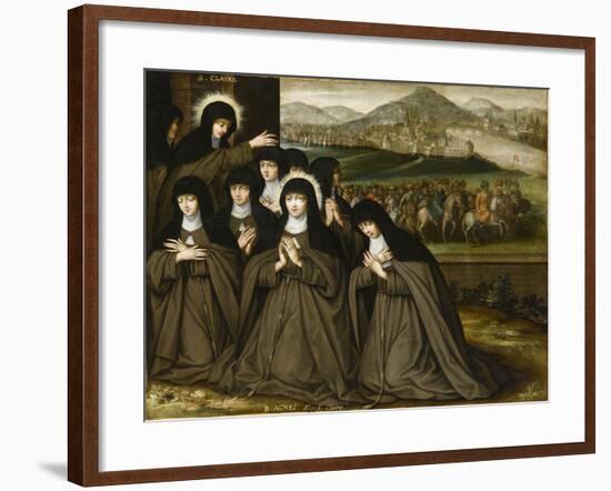 St. Clair with Her Sister Agnes and Several Religious-null-Framed Giclee Print