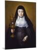 St Claire Holding a Monstrance with the Eucharist-Frans Luyckx Or Leux-Mounted Giclee Print