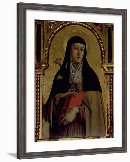 St. Clare, Detail from the Santa Lucia Triptych-Carlo Crivelli-Framed Giclee Print