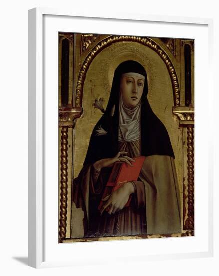 St. Clare, Detail from the Santa Lucia Triptych-Carlo Crivelli-Framed Giclee Print