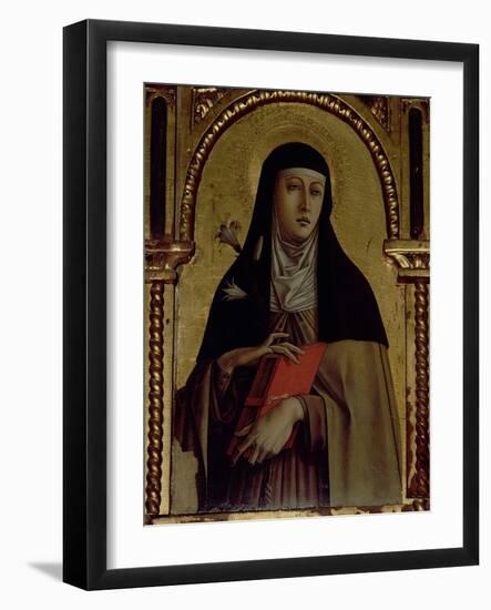 St. Clare, Detail from the Santa Lucia Triptych-Carlo Crivelli-Framed Giclee Print