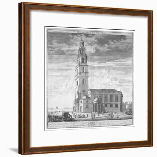 St Clement Danes Church, Westminster, London, C1719-Johannes Kip-Framed Giclee Print