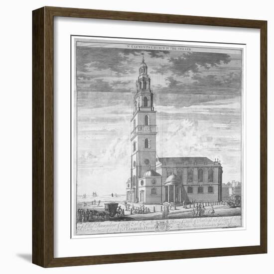 St Clement Danes Church, Westminster, London, C1719-Johannes Kip-Framed Giclee Print