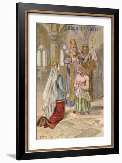 St Clotilde, Second Wife of Clovis I, King of the Franks-null-Framed Giclee Print