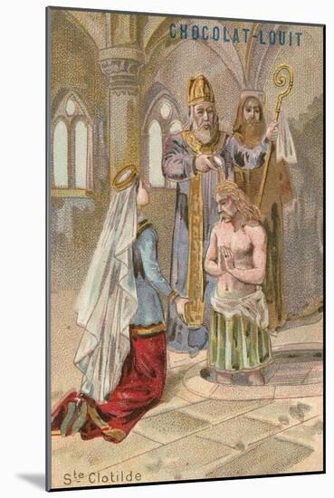 St Clotilde, Second Wife of Clovis I, King of the Franks-null-Mounted Giclee Print