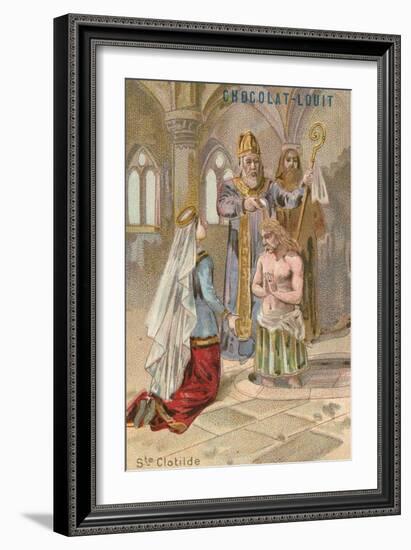 St Clotilde, Second Wife of Clovis I, King of the Franks-null-Framed Giclee Print