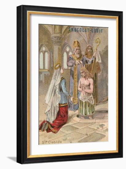 St Clotilde, Second Wife of Clovis I, King of the Franks-null-Framed Giclee Print