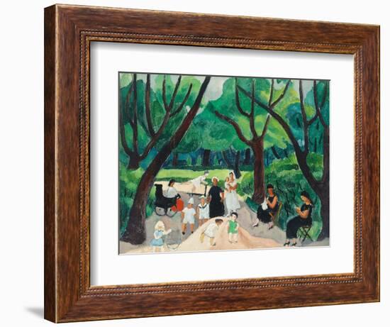 St Cloud, 1925 (Oil on Canvas)-Christopher Wood-Framed Giclee Print