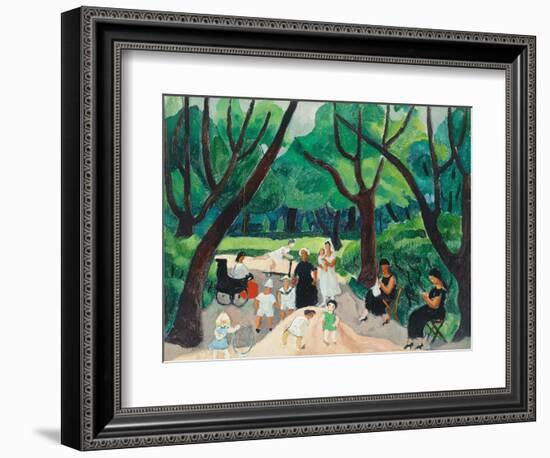 St Cloud, 1925 (Oil on Canvas)-Christopher Wood-Framed Giclee Print