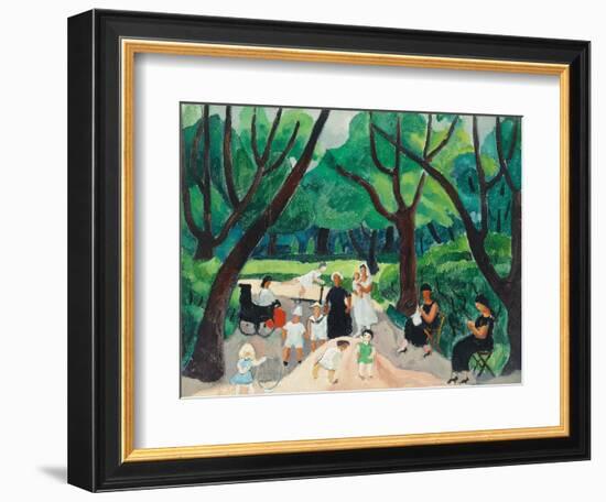 St Cloud, 1925 (Oil on Canvas)-Christopher Wood-Framed Giclee Print