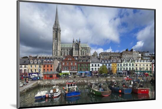 St Coleman's Cathedral from the Harbour, Cobh,County Cork, Ireland-null-Mounted Photographic Print