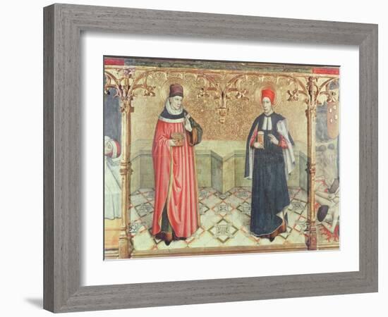 St. Cosmas and St. Damian-Jaume Huguet-Framed Giclee Print