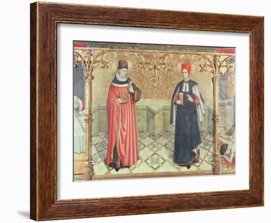 St. Cosmas and St. Damian-Jaume Huguet-Framed Giclee Print