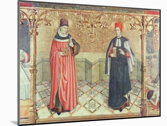 St. Cosmas and St. Damian-Jaume Huguet-Mounted Giclee Print