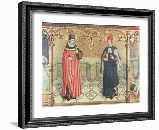 St. Cosmas and St. Damian-Jaume Huguet-Framed Giclee Print