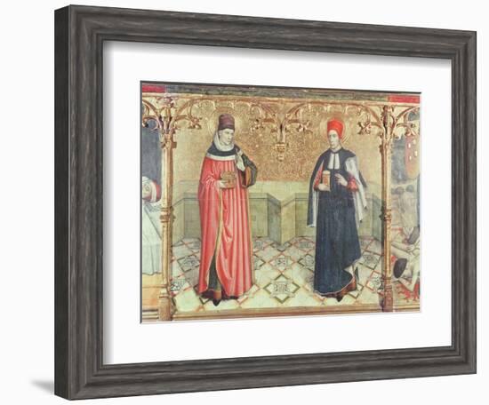 St. Cosmas and St. Damian-Jaume Huguet-Framed Giclee Print