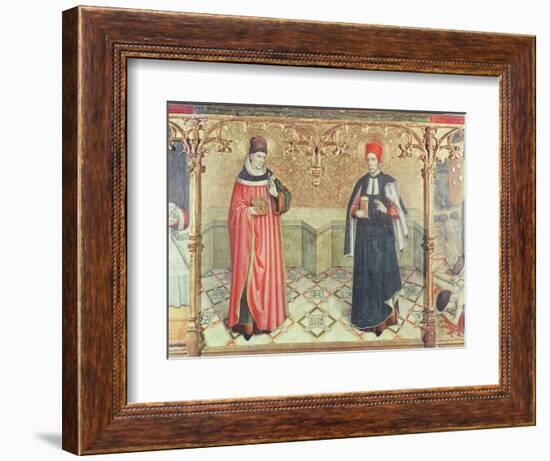 St. Cosmas and St. Damian-Jaume Huguet-Framed Giclee Print