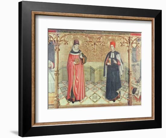 St. Cosmas and St. Damian-Jaume Huguet-Framed Giclee Print