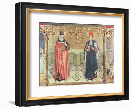 St. Cosmas and St. Damian-Jaume Huguet-Framed Giclee Print