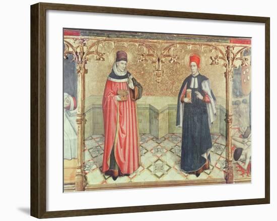 St. Cosmas and St. Damian-Jaume Huguet-Framed Giclee Print