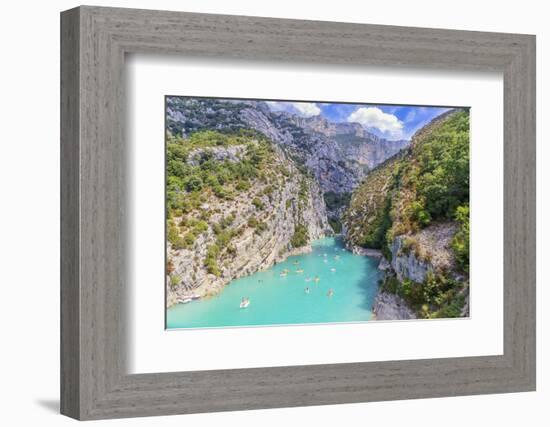 St. Croix Lake, Gorges du Verdon, Provence-Alpes-Cote d'Azur, Provence, France-Marco Simoni-Framed Photographic Print