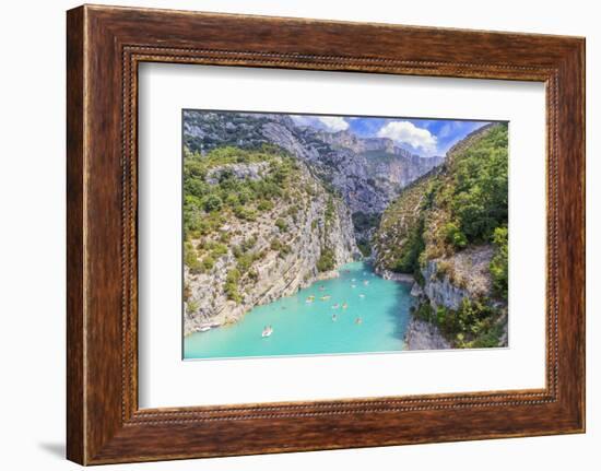 St. Croix Lake, Gorges du Verdon, Provence-Alpes-Cote d'Azur, Provence, France-Marco Simoni-Framed Photographic Print