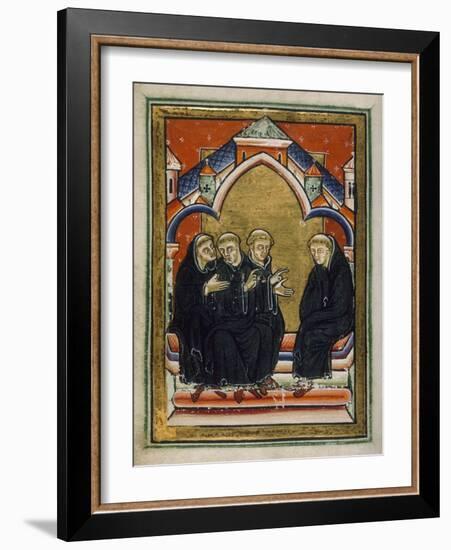 St. Cuthbert Elected Bishop-null-Framed Giclee Print