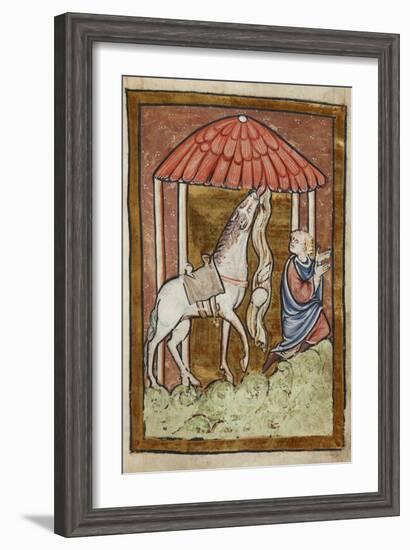 St. Cuthbert's Horse Pulls Down Bread and Meat-Bede-Framed Giclee Print