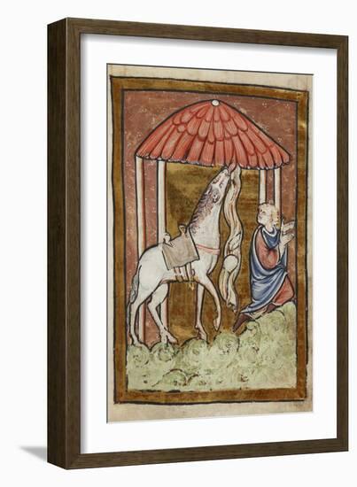 St. Cuthbert's Horse Pulls Down Bread and Meat-Bede-Framed Giclee Print